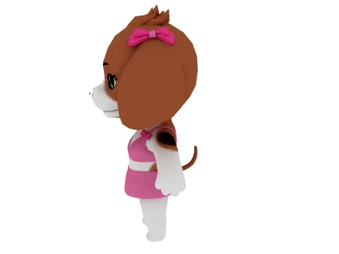 Cartoon dog 3D Model