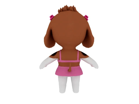 Cartoon dog 3D Model