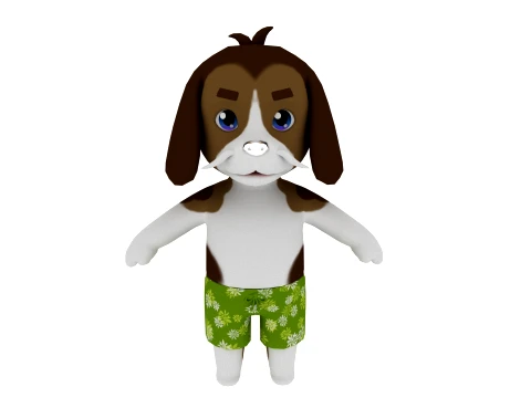 Cartoon dog Modello 3D