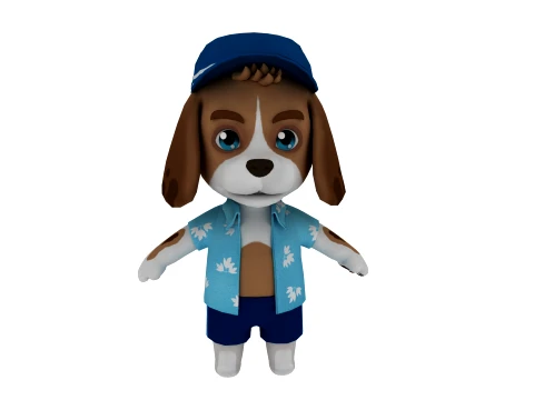 Cartoon dog Modello 3D