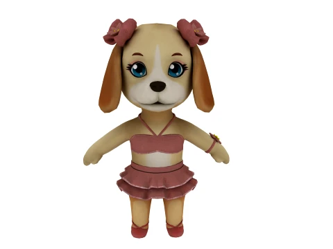Cartoon dog Modello 3D
