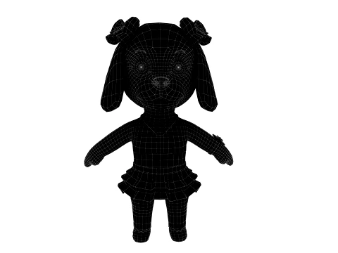 Cartoon dog 3D Model
