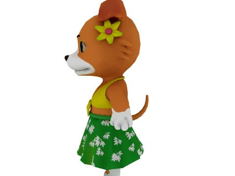 Cartoon dog 3D Model