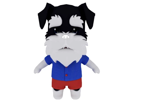Cartoon dog 3D Model