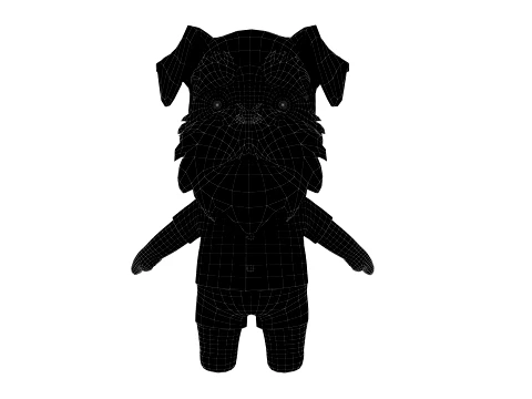 Cartoon dog 3D Model
