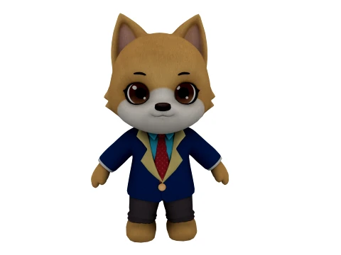 Cartoon dog Modello 3D