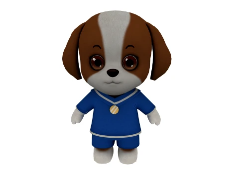 Cartoon dog 3D Модель