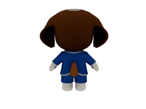 Cartoon dog 3D Model