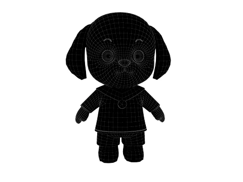 Cartoon dog 3D Model