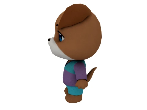 Cartoon dog 3D Model
