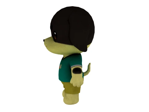 Cartoon dog 3D Model