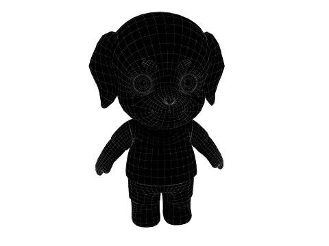 Cartoon dog 3D Model
