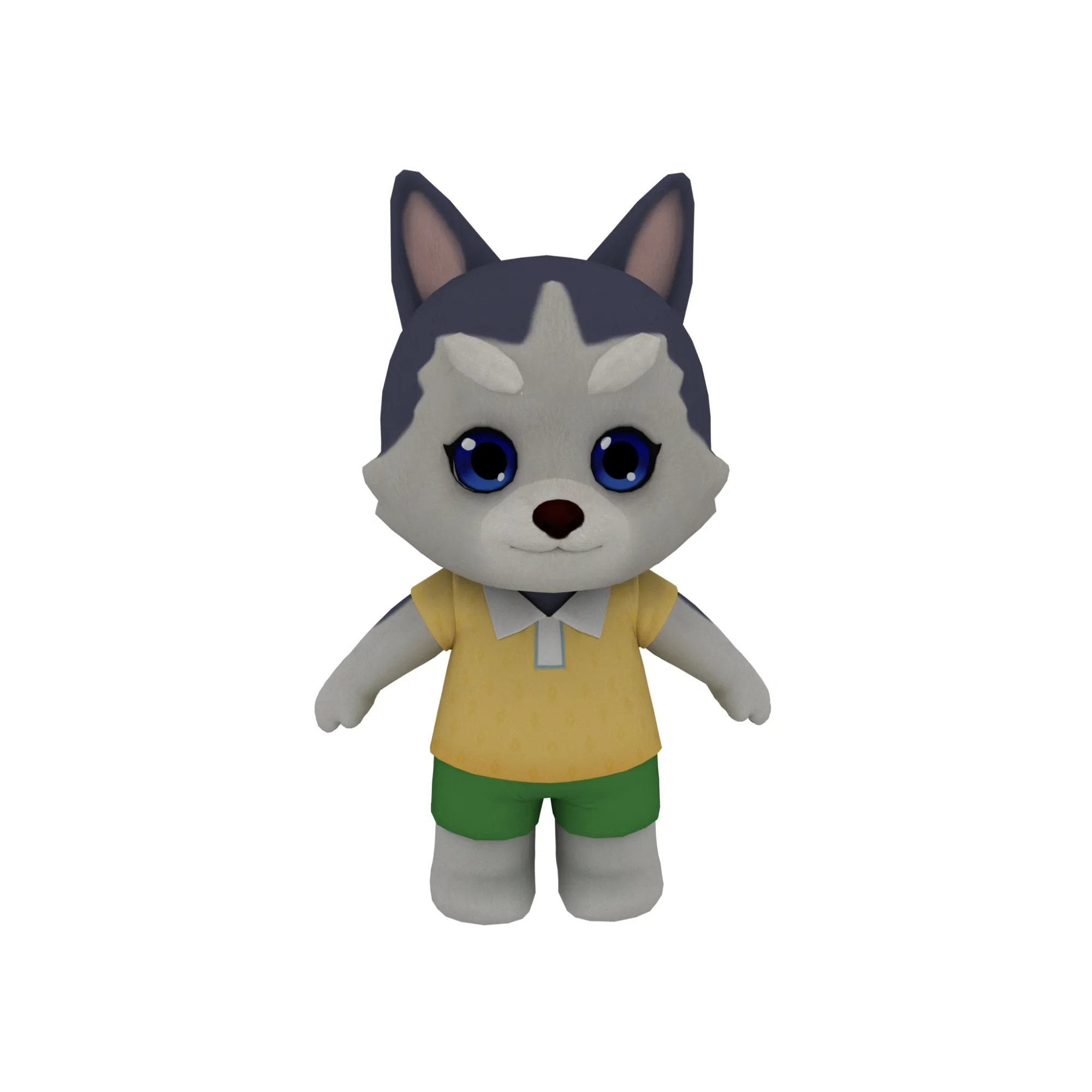 Cartoon dog 3D Model .c4d .max .obj .3ds .fbx .stl .blend