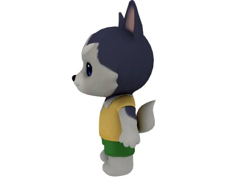 Cartoon dog 3D Model