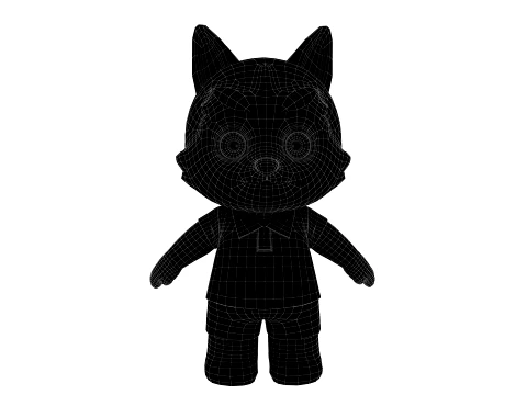 Cartoon dog 3D Model