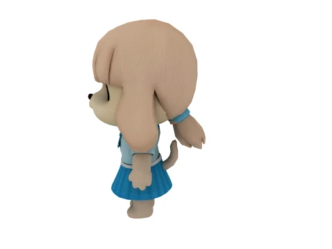 Cartoon dog 3D Model