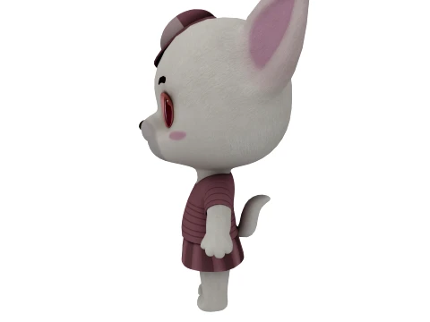 Cartoon dog 3D Model