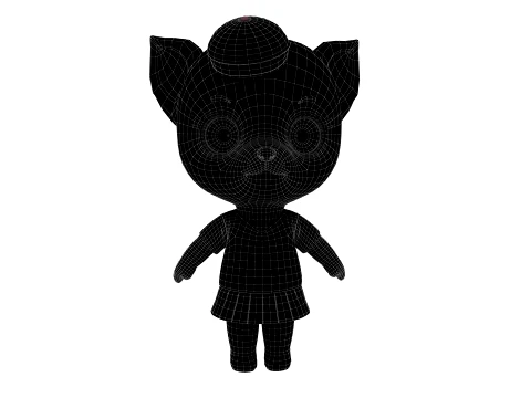 Cartoon dog 3D Model