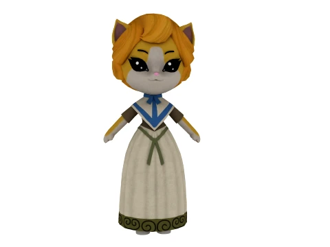 Cartoon cat 3D Model