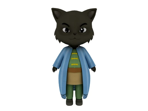 Cartoon cat Modello 3D