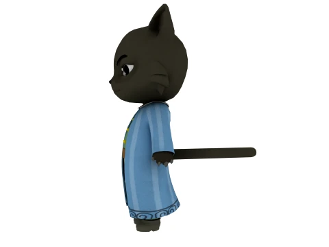 Cartoon cat 3D Model