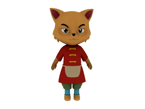 Cartoon cat Modello 3D