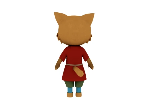 Cartoon cat 3D Model