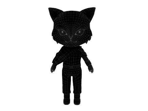 Cartoon cat 3D Model
