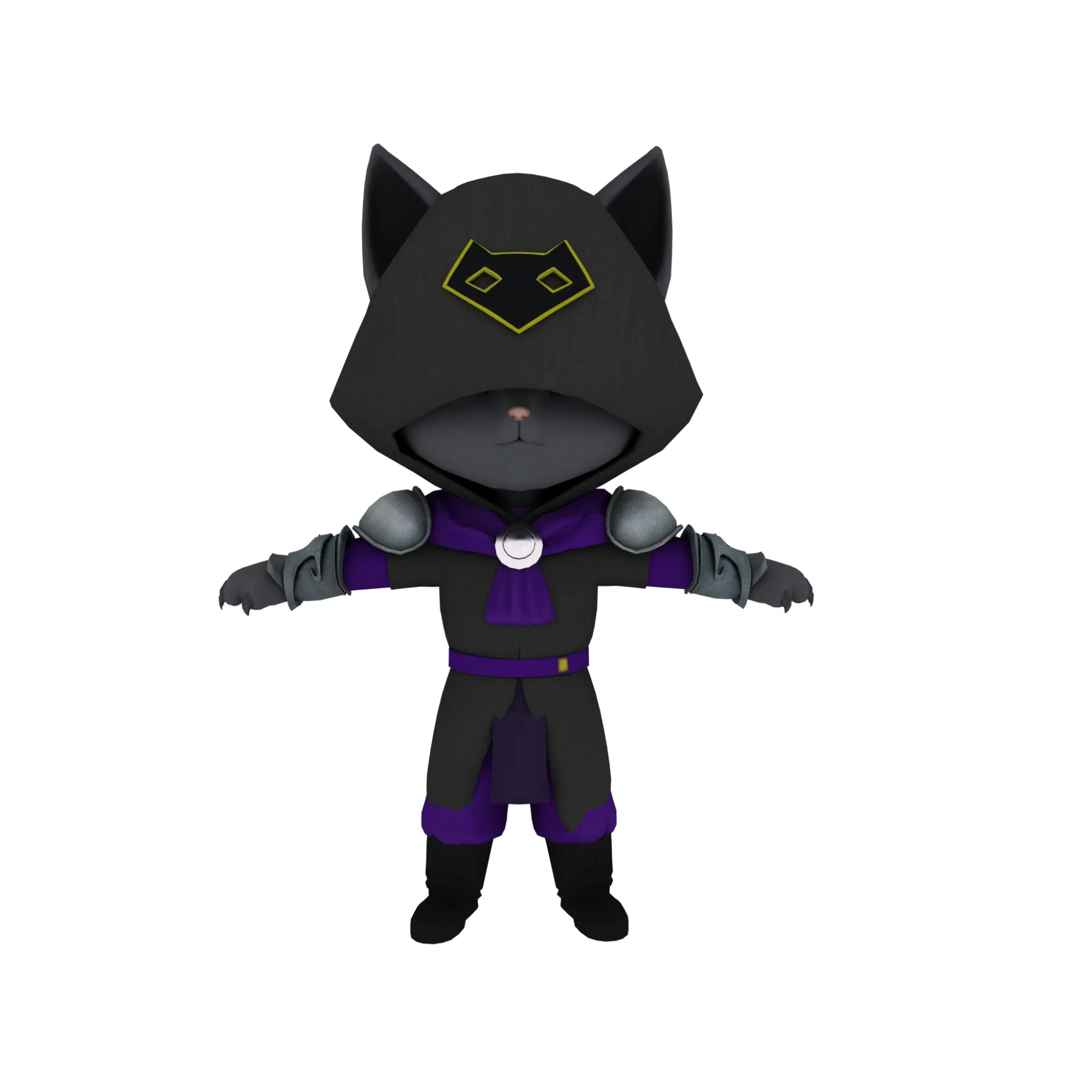 Cartoon cat 3D Model .c4d .max .obj .3ds .fbx .stl .blend