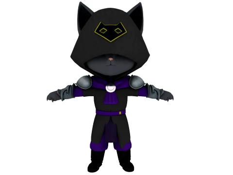 Cartoon cat 3D Model