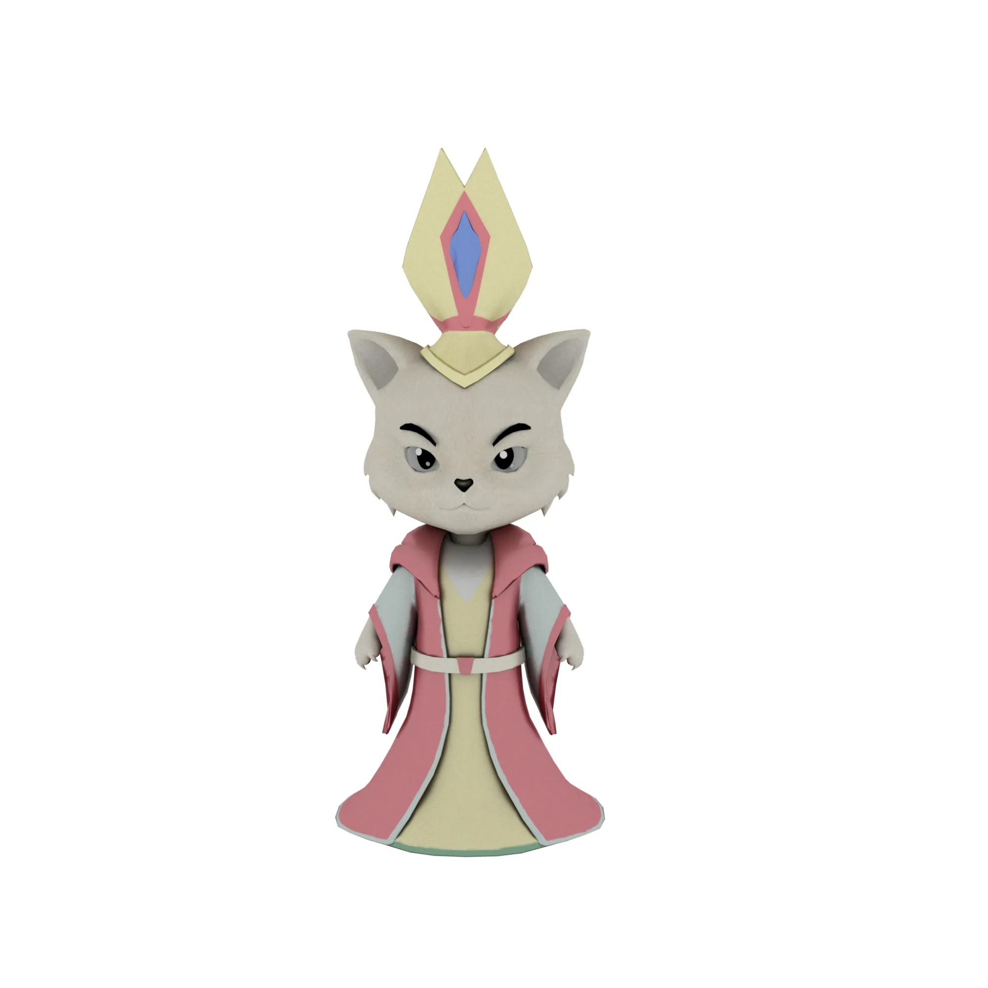Cartoon cat 3D Model .c4d .max .obj .3ds .fbx .stl .blend 