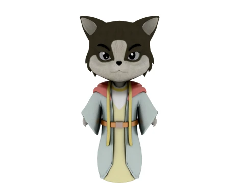 Cartoon cat Modello 3D