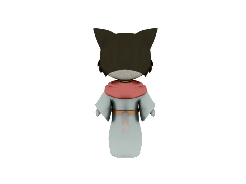 Cartoon cat 3D Model