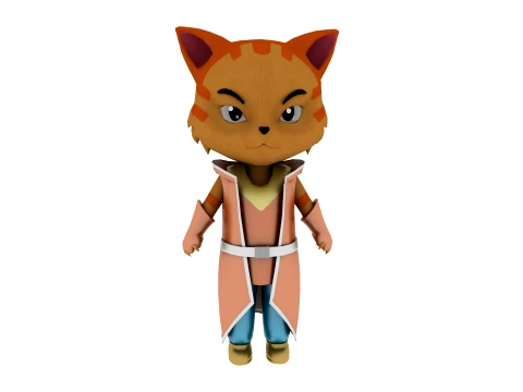 Cartoon cat Modello 3D