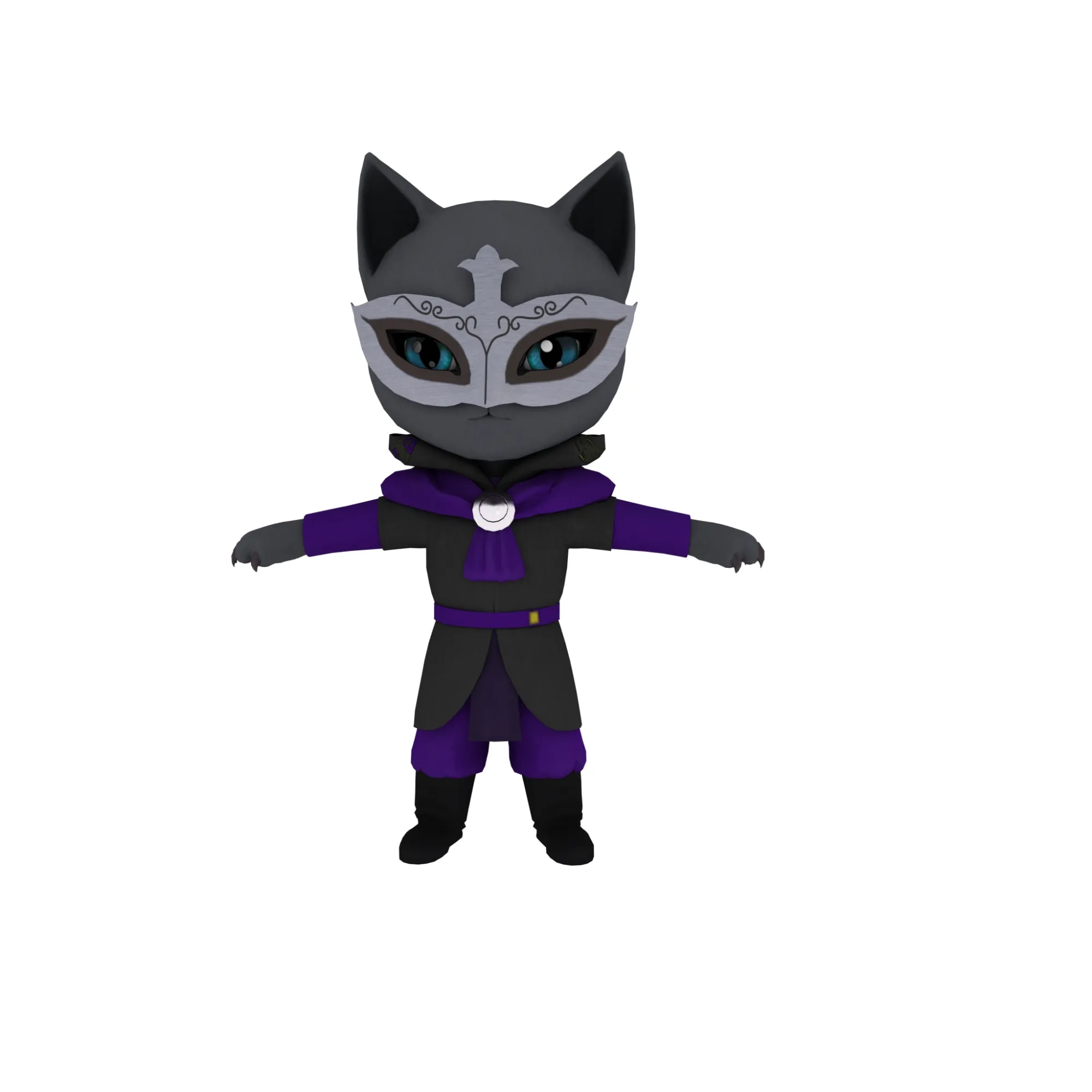 Cartoon cat 3D Model .c4d .max .obj .3ds .fbx .stl .blend 