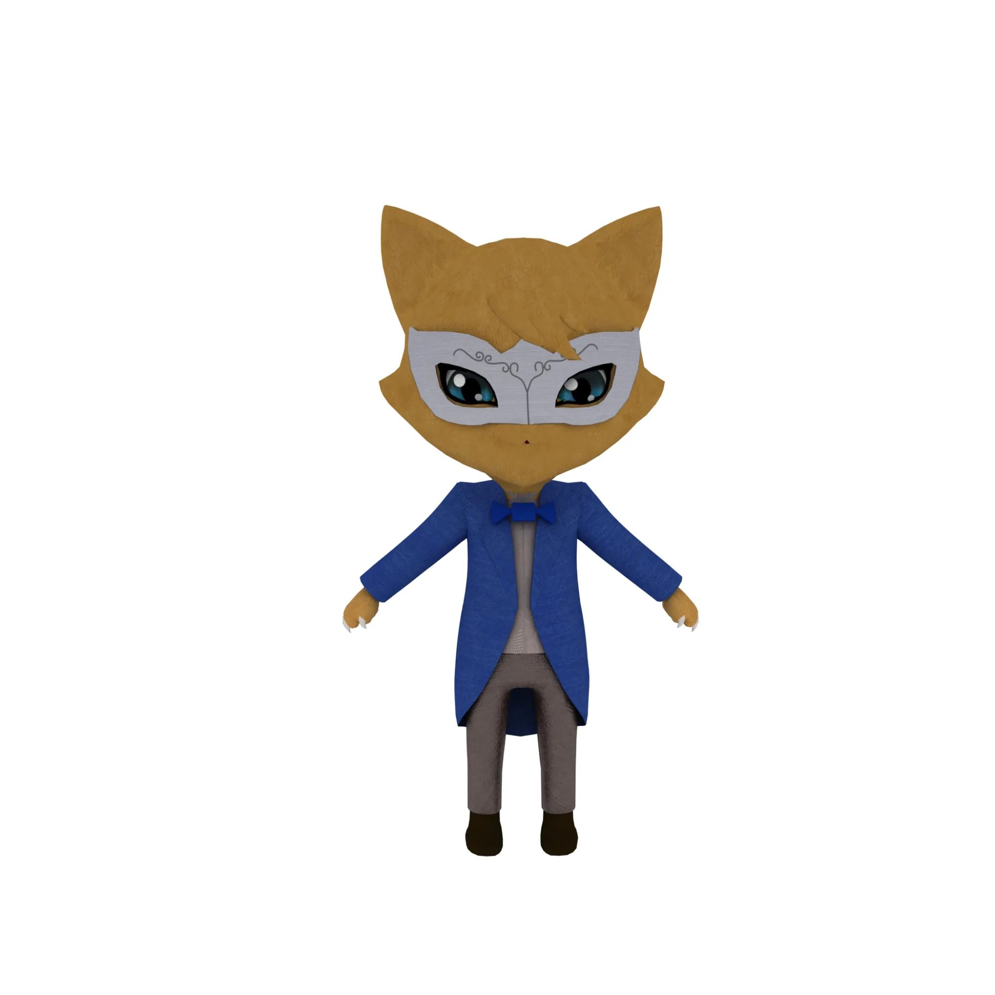 Cartoon cat 3D Model .c4d .max .obj .3ds .fbx .stl .blend 