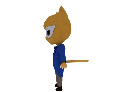 Cartoon cat 3D Model