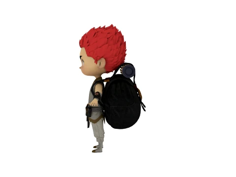 Cartoon Little Apprentice 3D Model