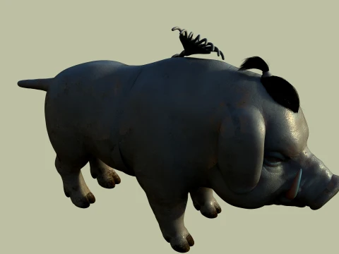 Pig monster Modello 3D