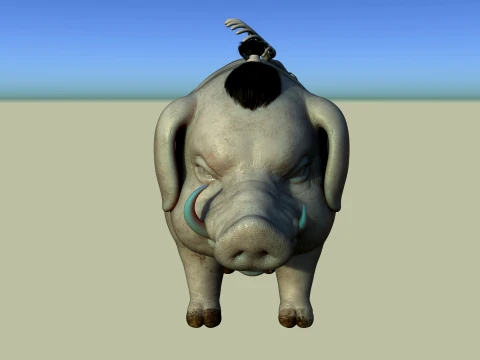 Pig monster 3D Model