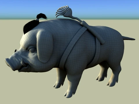 Pig monster 3D Model