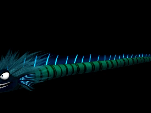 Sea eel Modello 3D