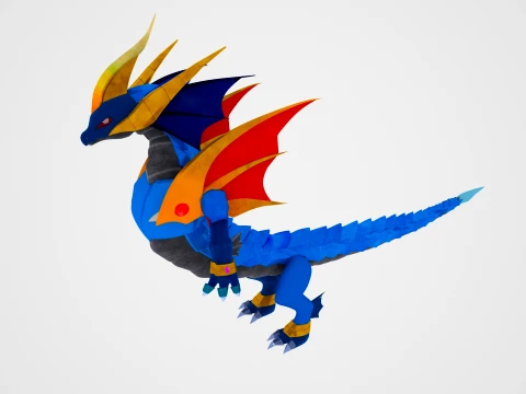 Mechanical Dragon 3D Model