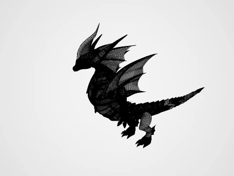 Mechanical Dragon 3D Model
