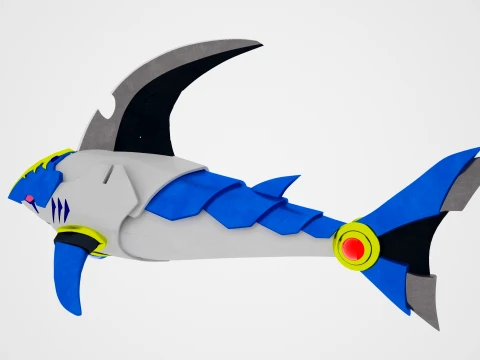 Mechanical shark 3D Model