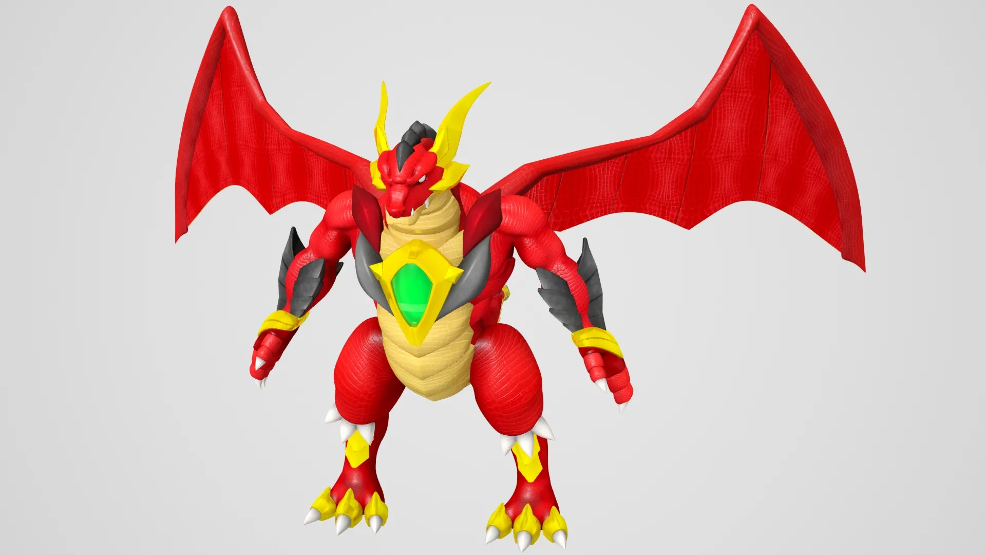 Mechanical Dragon 3D Model .c4d .max .obj .3ds .fbx .stl .blend 