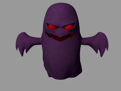 Cartoon ghost 3D Model