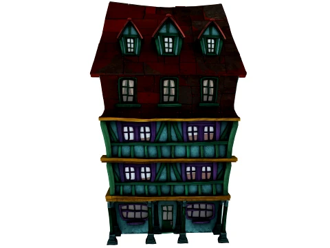 Cartoon house 3D Modell