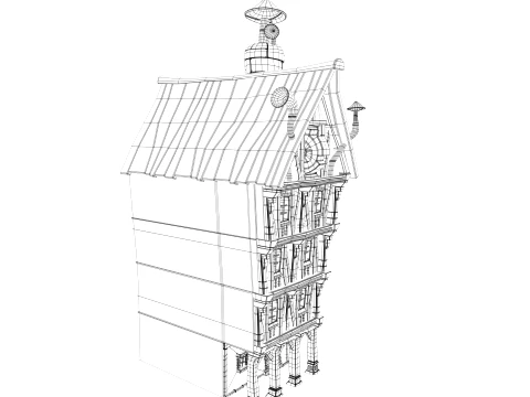 Cartoon house 3D Model