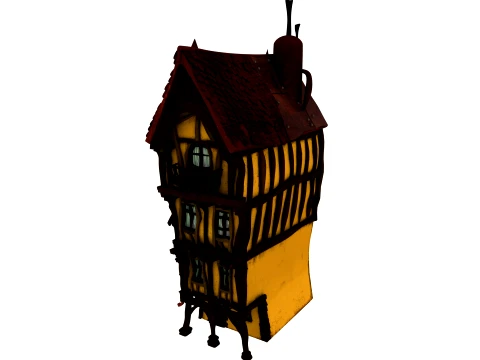 Cartoon house 3D मॉडल